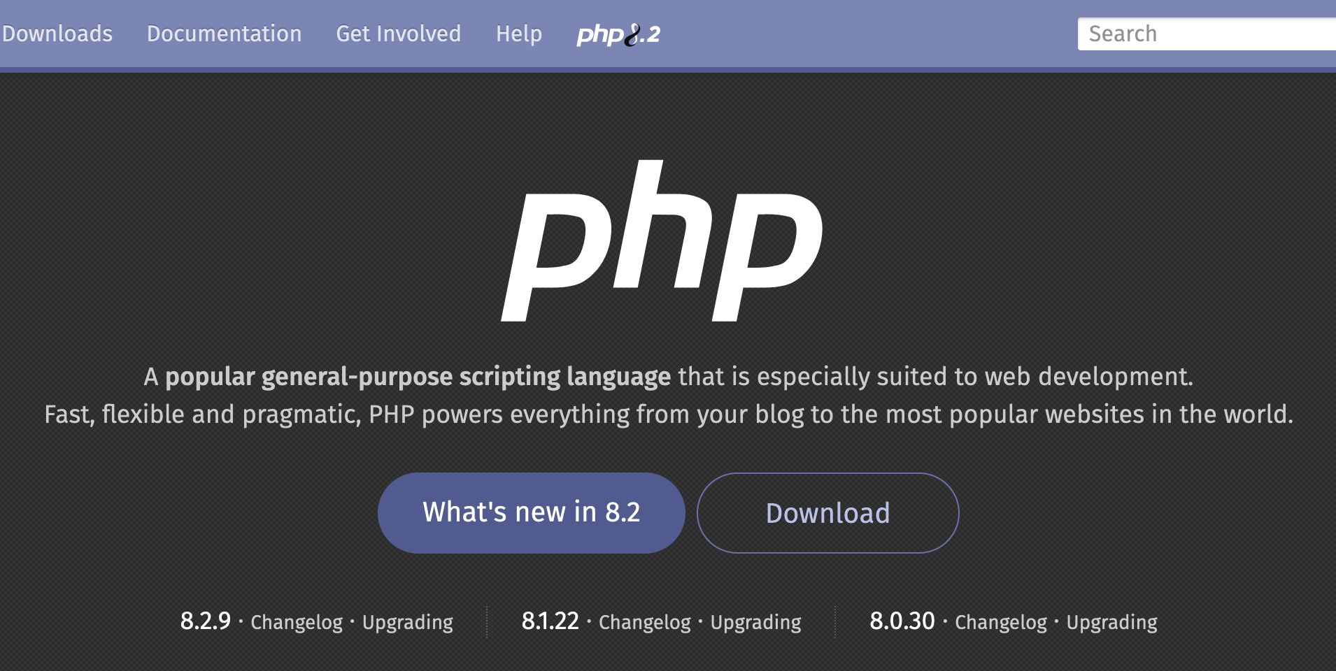 PHP home page